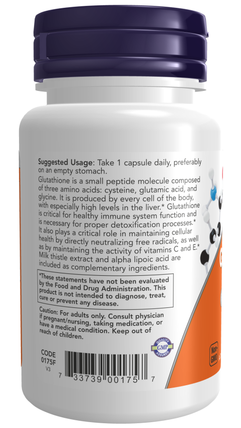 NOW Glutathione 500mg 30s