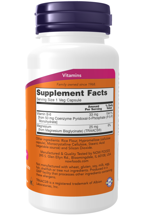 NOW P5P 50mg Vcaps 90's (Pyridoxal 5 Phospate)
