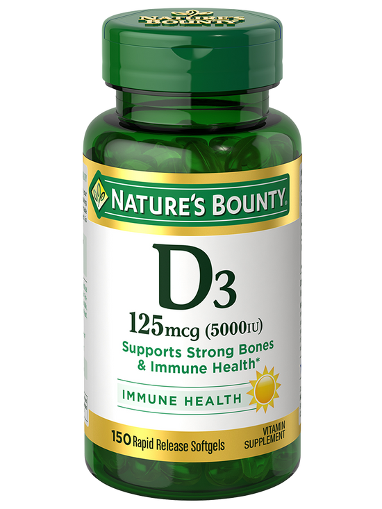 Nature's Bounty D3 25mcg (1000iu) Rapid Release Softgels 120's