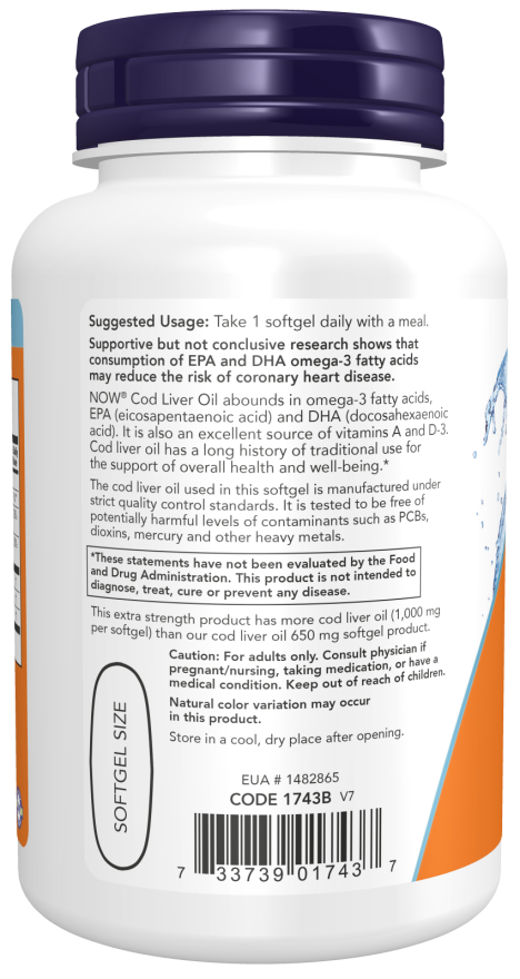 Now Cod Liver Oil 1000 mg