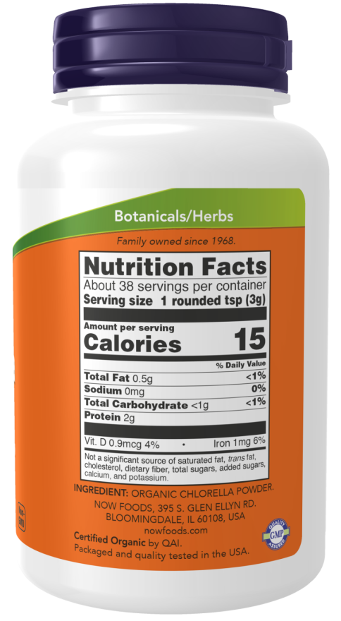 NOW Chlorella Powder