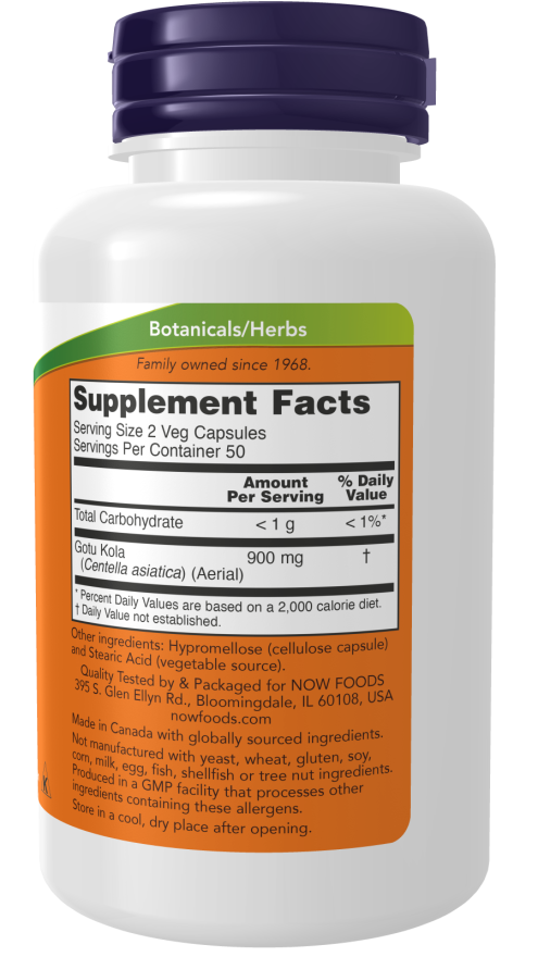 NOW Gotu Kola 450mg 100s