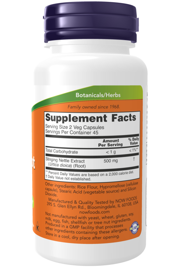 NOW Stinging Nettle Root Extract 250mg Caps 90's