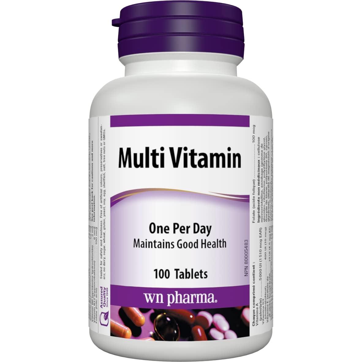 Webber Naturals Multivitamins & Minerals One A Day Tabs 100's