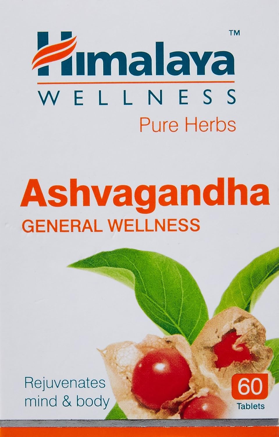 Himalaya Wellness Pure Herbs Tagara Sleep Wellness | Promotes Restful Sleep | - 60 Tablets & Ashvagandha - General Wellness Tablets, 60 Tablets | Stress Relief | Rejuvenates Mind & Body