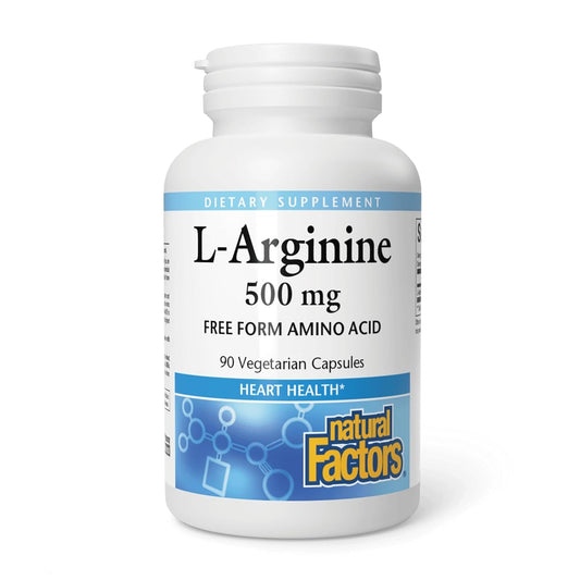 Natural Factors L-Arginine, 90 Veg Caps (1000 mg)