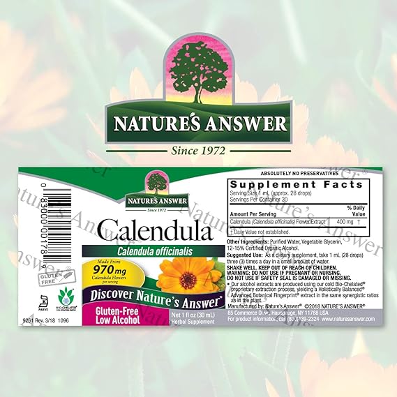 Nature's Answer Calendula Flowers 30ml