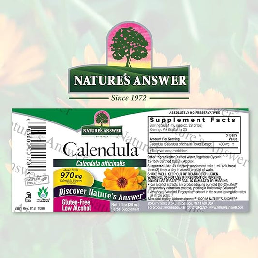 Nature's Answer Calendula Flowers 30ml