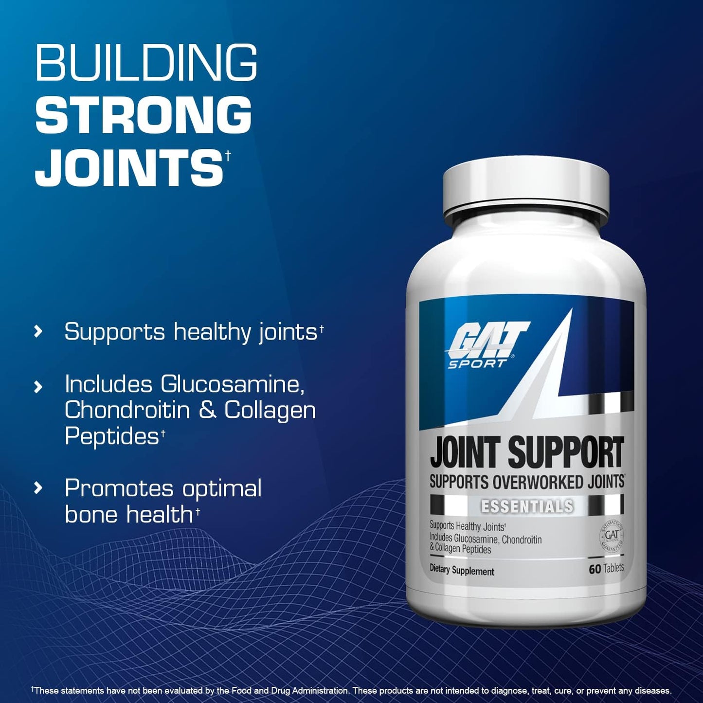 GAT, Joint Support, Essentials, 60 Tablets-Reduces Joint Pain and Inflammation
