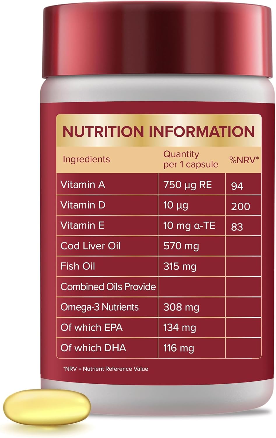 Seven Seas Cod Liver Oil Extra High Strength 60 Capsules