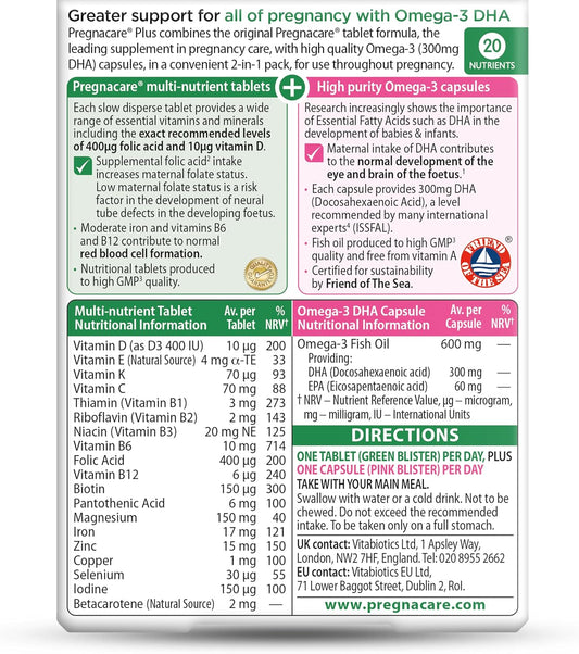 Vitabiotics - Pregnacare - Plus Omega-3-56 Tablets