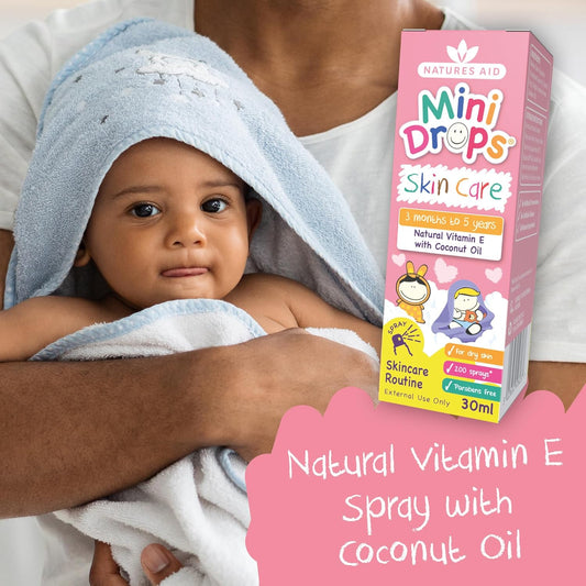 Natures Aid Skin Care Mini Drops for Kids 3 Months - 5 Years, 30 ml