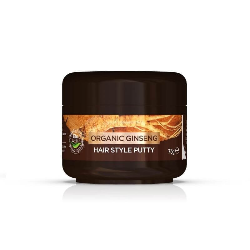 Dr Organic Ginseng Mens Hair Style Putty 75g