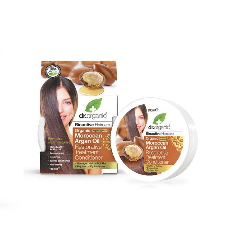 Dr Organic Moroccan Argan Oil Restorative Treatment Hair Conditioner 200ml