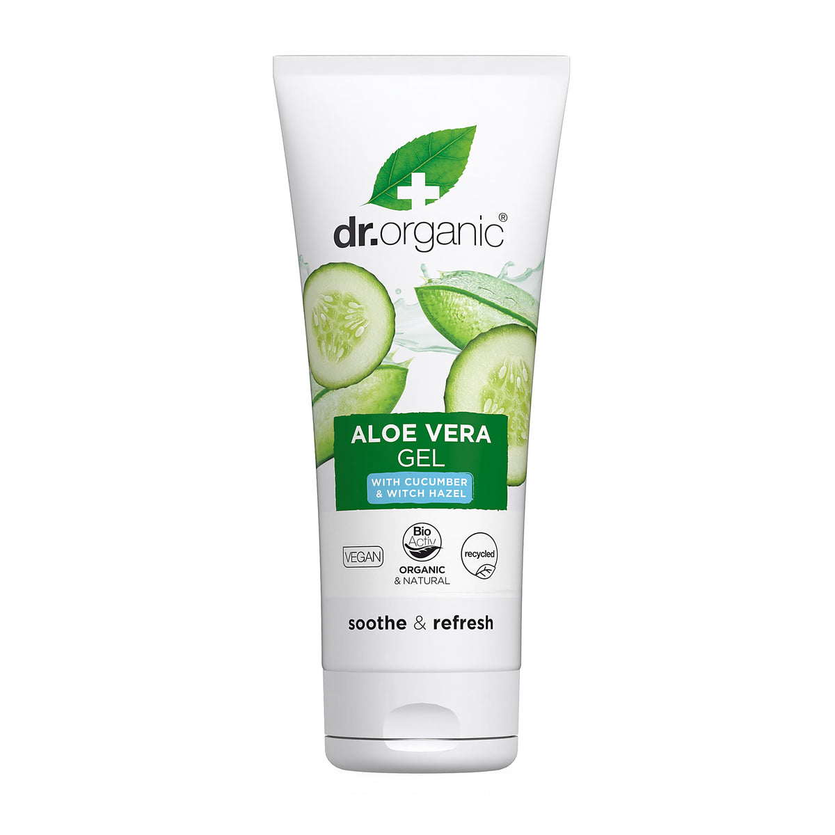Dr Organic Aloe Vera Gel with Cucumber and Witch Hazel 200ml