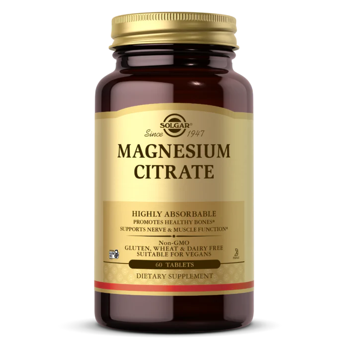 Solgar Magnesium Citrate Tabs 60's