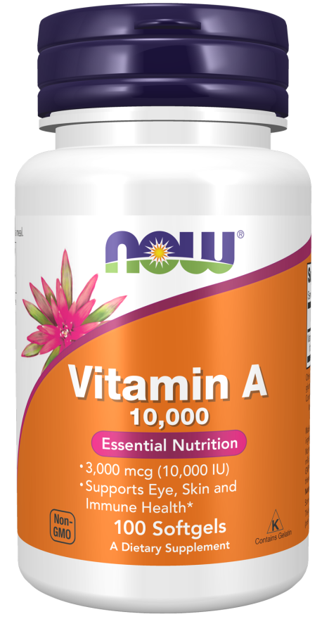 NOW Vitamin A 10,000iu 100's