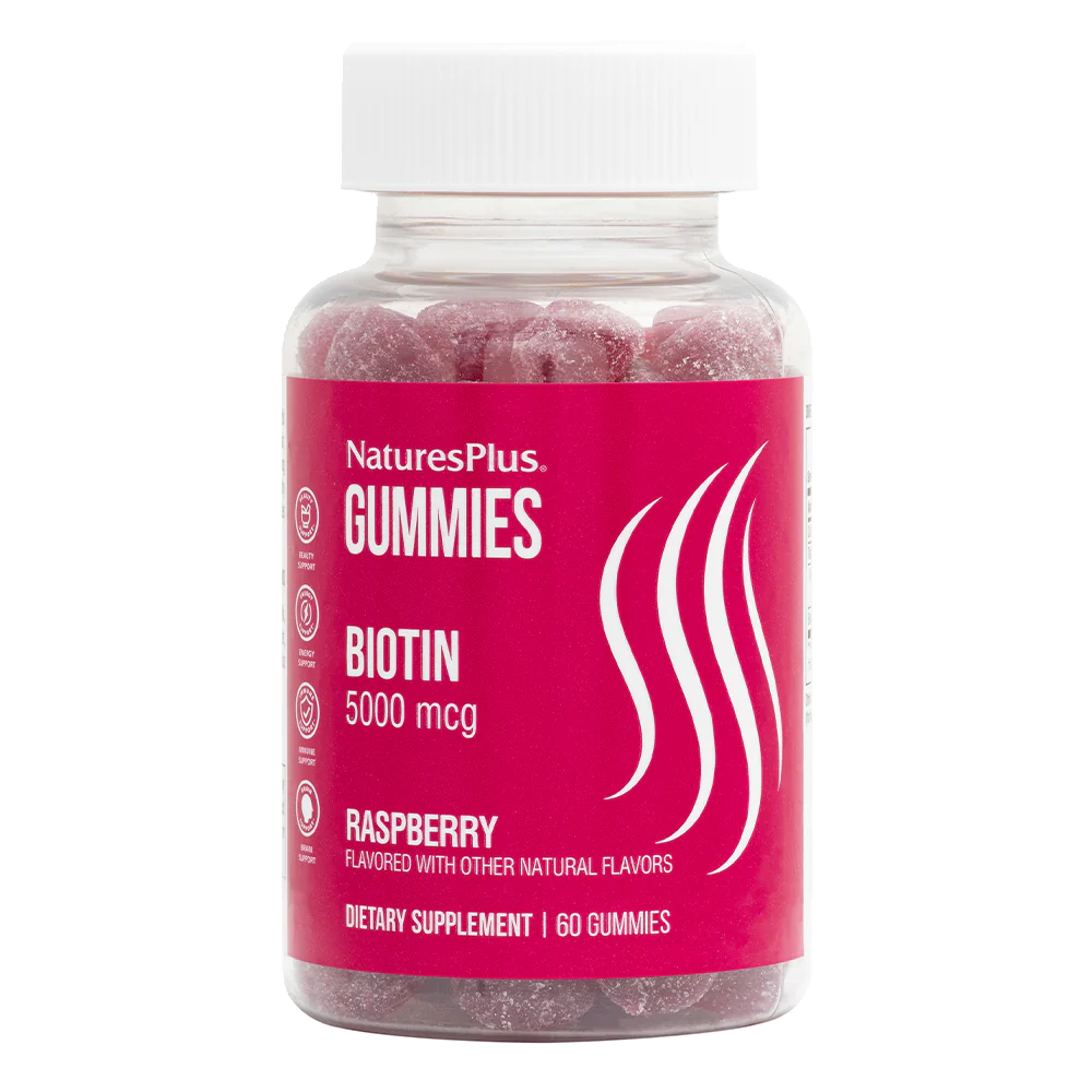 NaturesPlus Biotin Gummies 5000mcg 60's