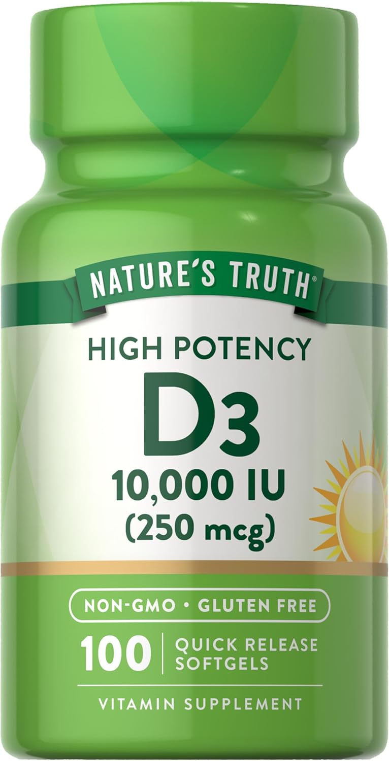 Nature's Truth Vitamin D3 - 10000IU(250mcg) QR softgels 100s