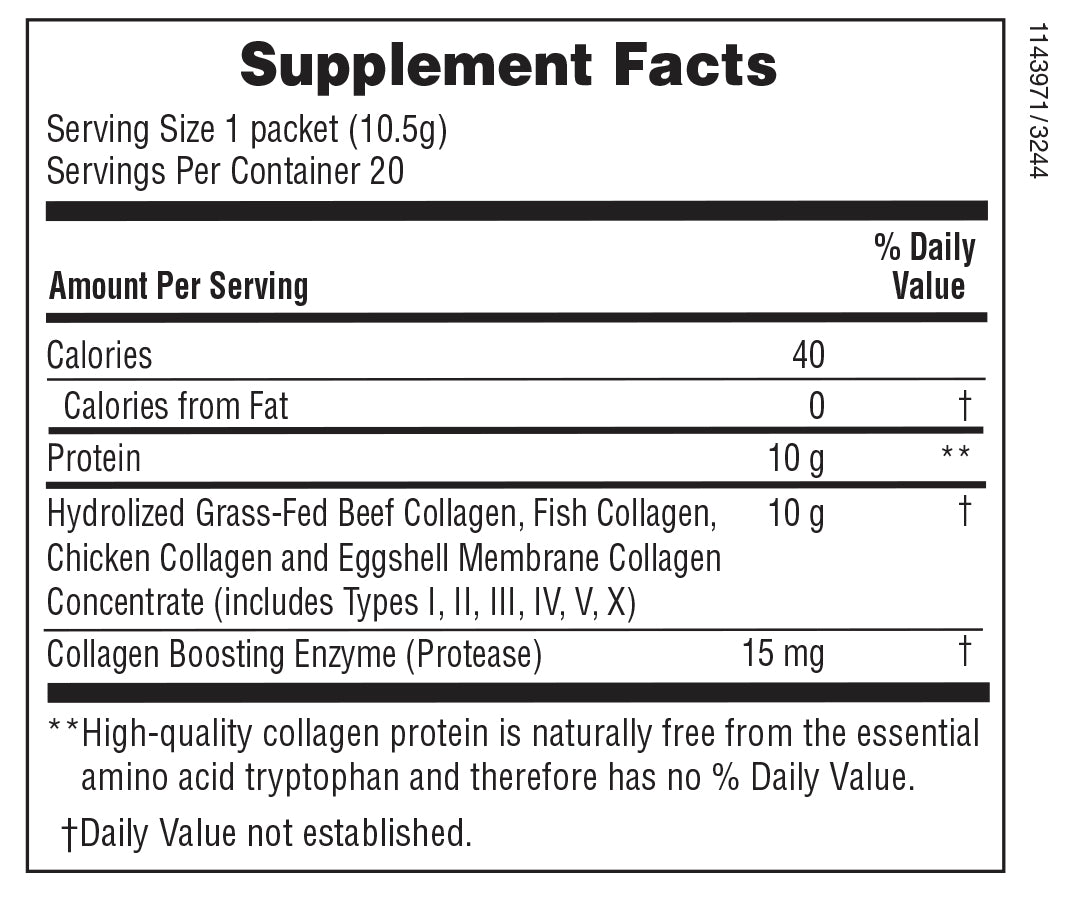 NaturesPlus Collagen Peptides Packs 20 x 10.5g