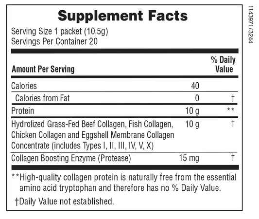 NaturesPlus Collagen Peptides Packs 20 x 10.5g