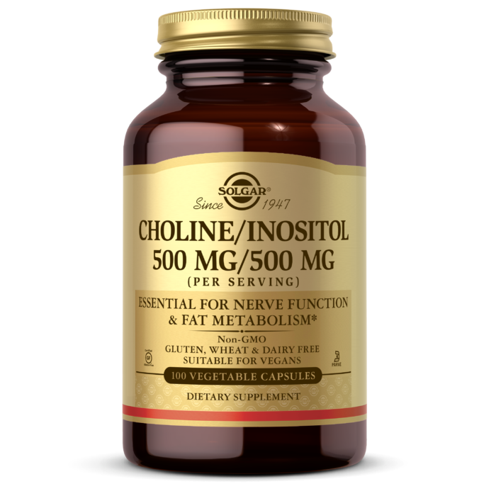 Solgar Choline Inositol 500mg Caps 100's