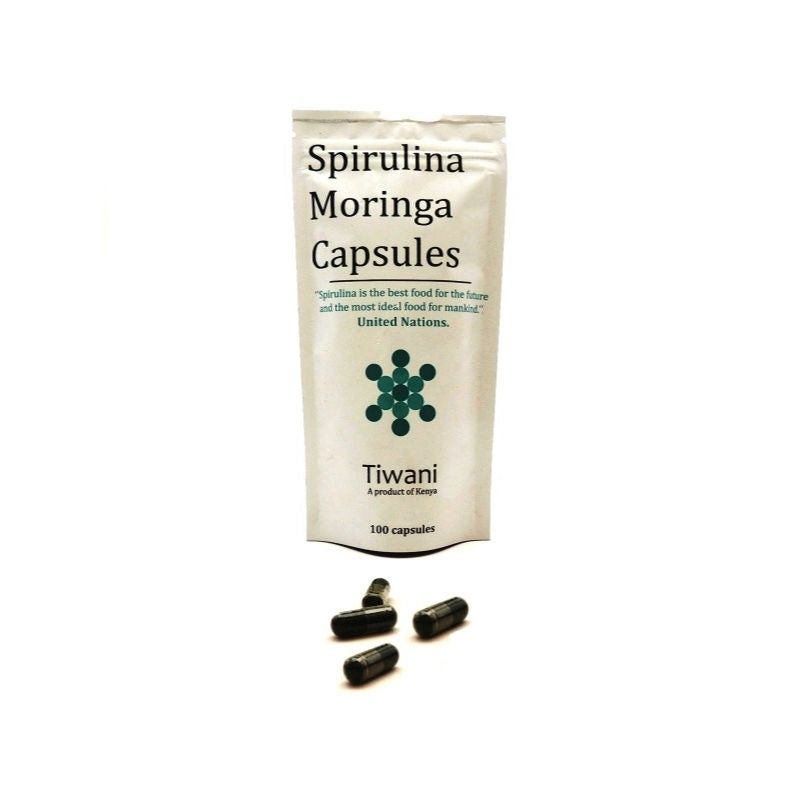 Tiwani Spirulina-Moringa Capsules 100s