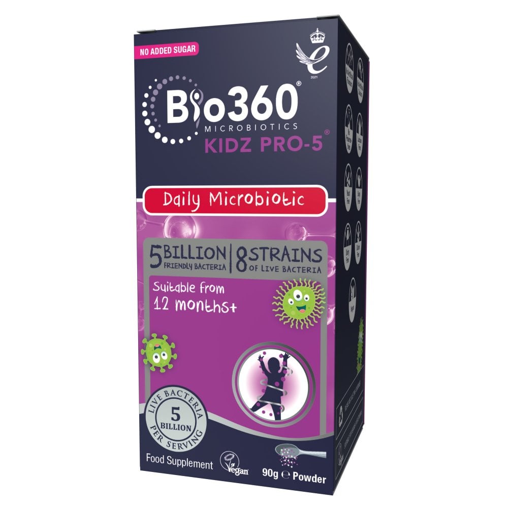 Nature's Aid Kidz Pro-5 (5 billion 8 Strain Friendly Bacteria) Vegan-90g Powder