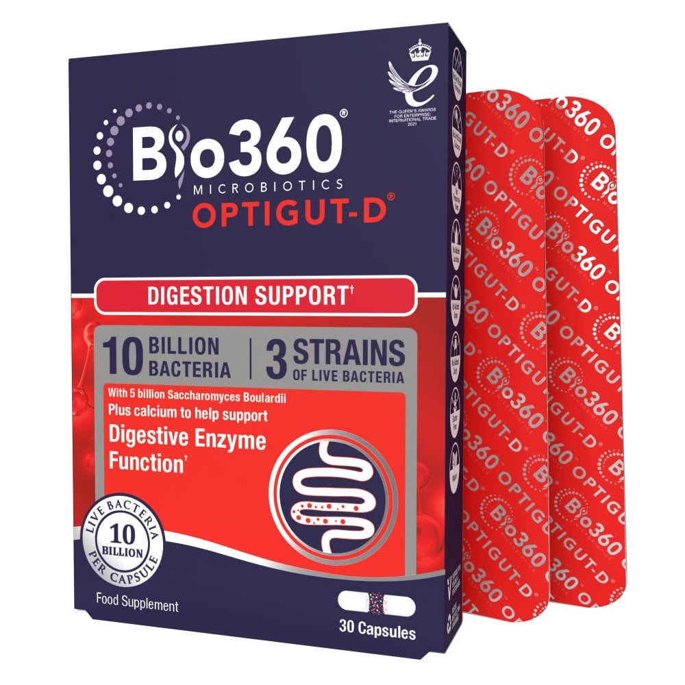 Nature's Aid NA OPTIGUT-D 10B-3Strain 'Mucous Membranes' Vegan-30's