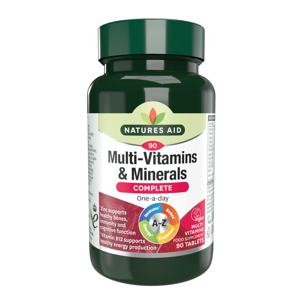 Nature's Aid Complete Multi-Vitamins & Minerals (Vegetarian)- 90's