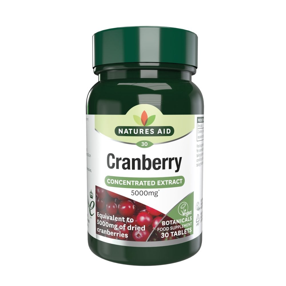 Nature's Aid Cranberry 200mg (5000mg equiv DCB) Vegan - 90's