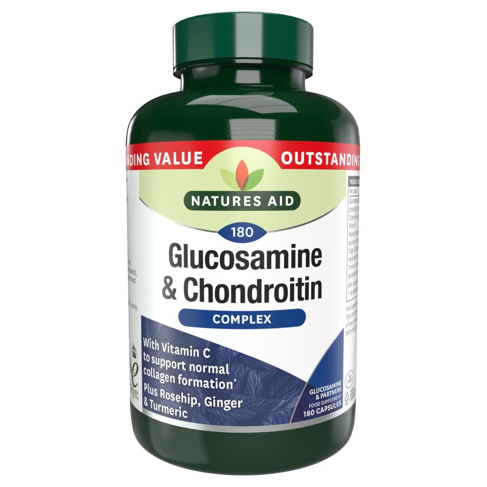 Nature's Aid Glucosamine & Chondroitin Complex w/Ginger&Turmeric - 90's