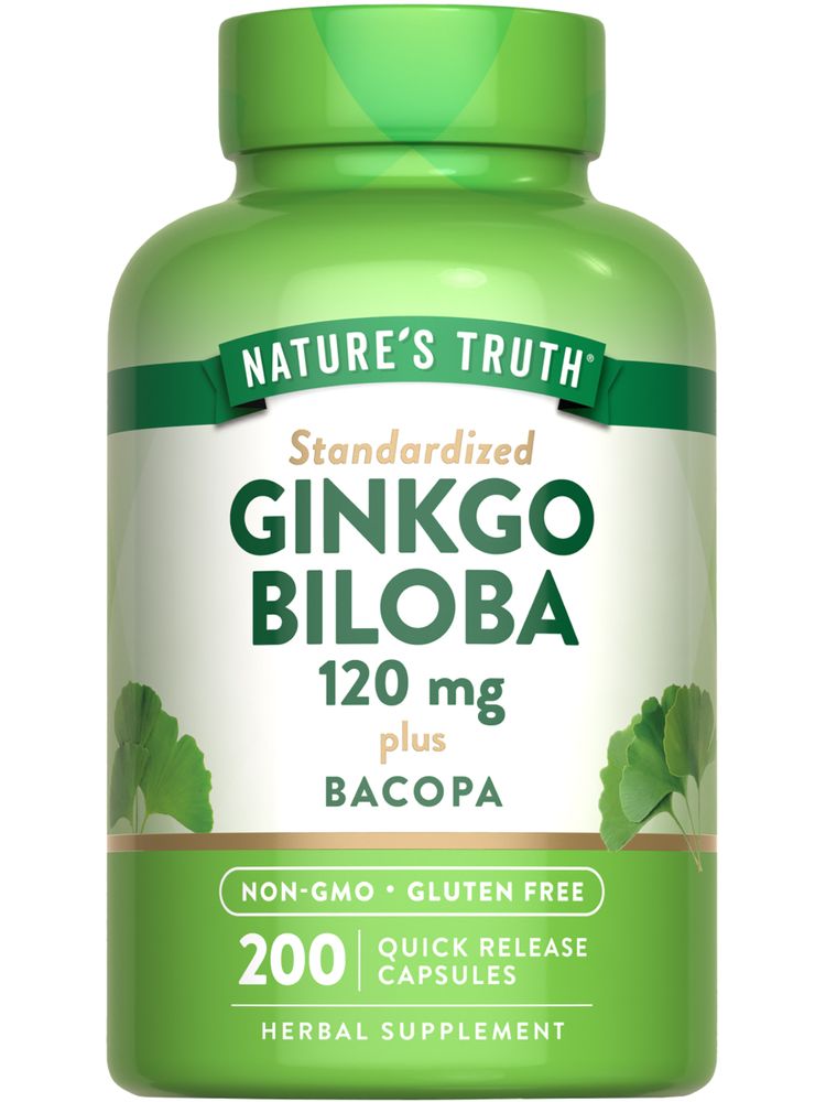 Nature's Truth Ginkgo Bilopa 120mg plus Bacopa QR caps 100s