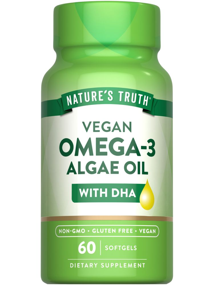 Nature's Truth Vegan Omega 3 Algae oil vegan softgels 60s