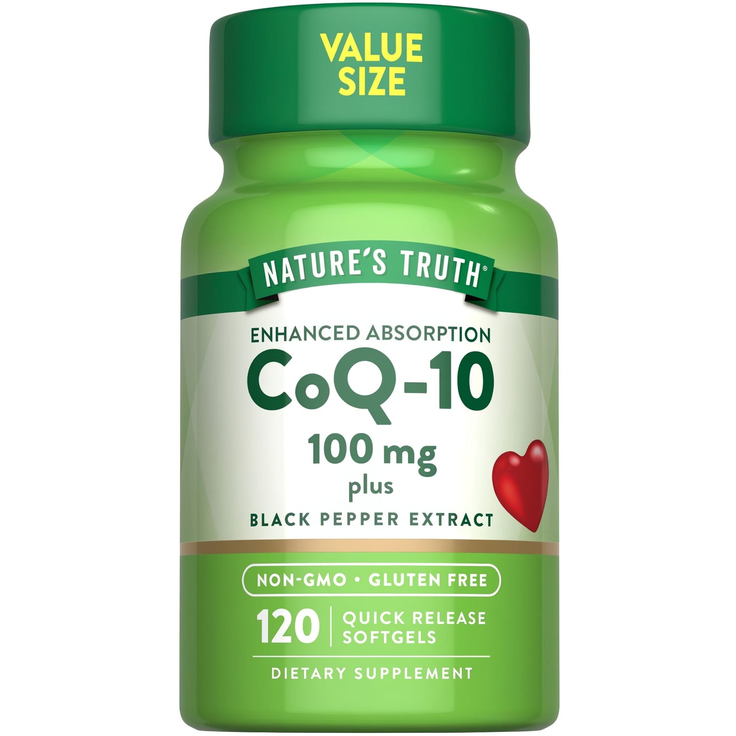 Nature's Truth CoQ-10 100mg plus black extract QR softgels 50s