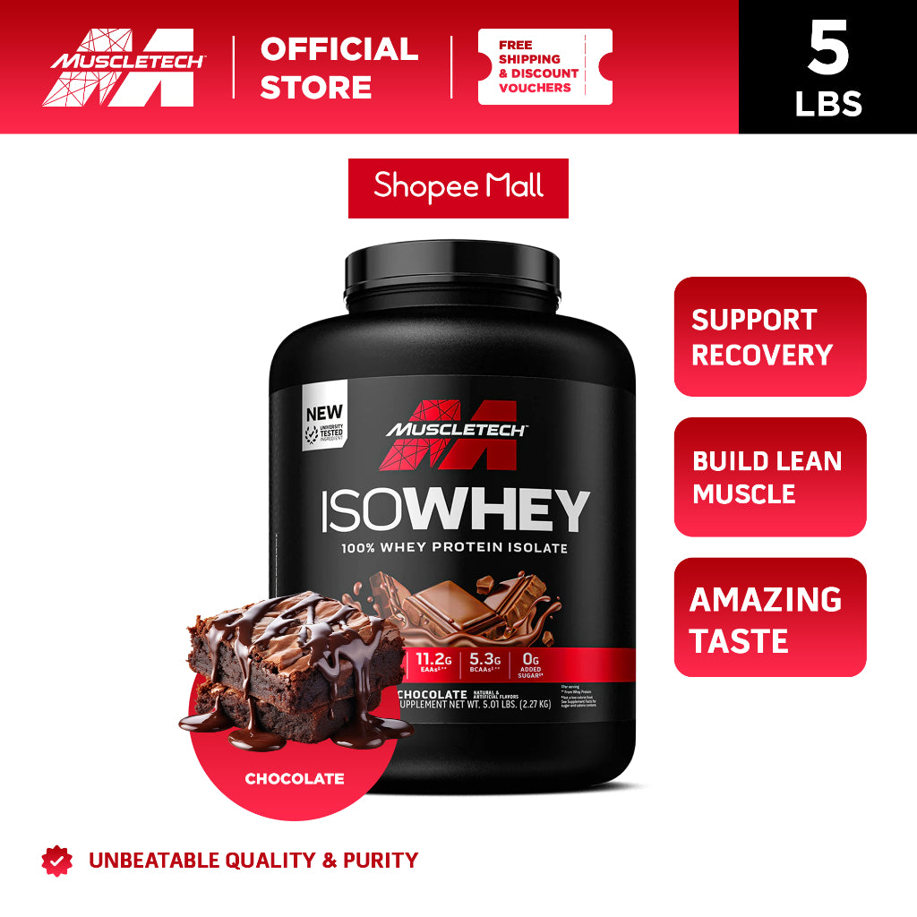 Muscletech ISO whey Protein Powder 5lbs (2.27kg) 75servings