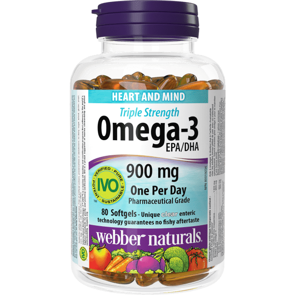 Webber Naturals Omega 3 700mg super concentrated enteric coated softgels 100s
