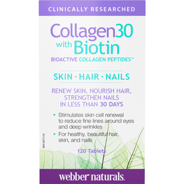 Webber Naturals Collagen30 with Biotin Tablets 120's