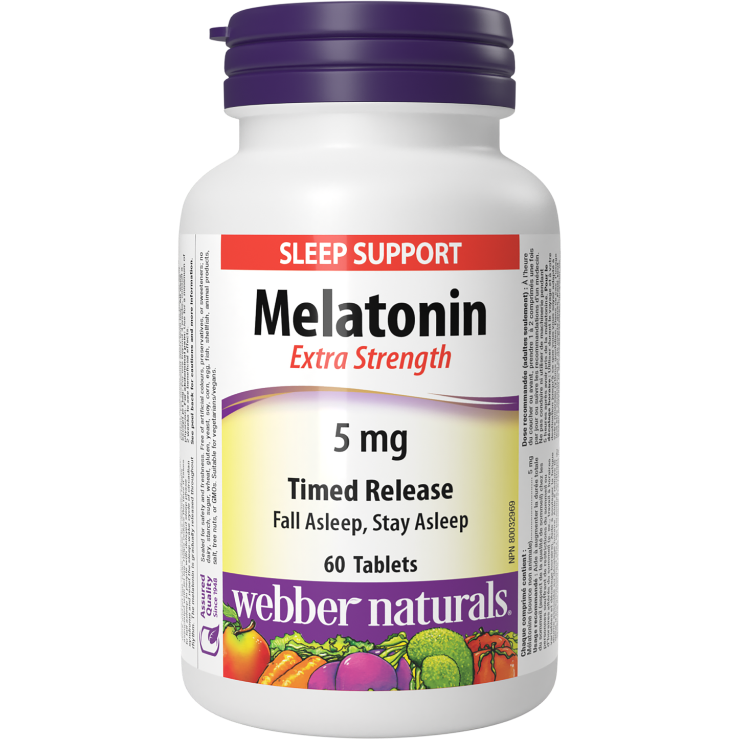 Webber Naturals Melatonin 5mg Time Release Tabs 60's
