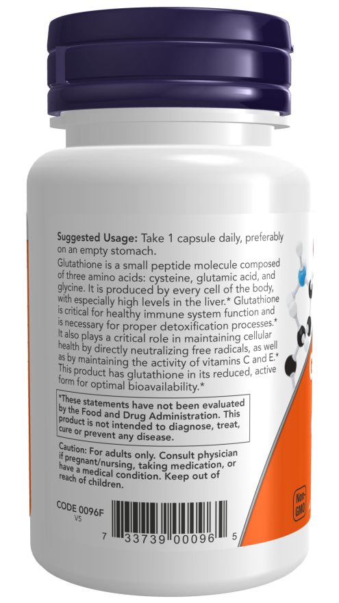 NOW Glutathione 250mg 60s