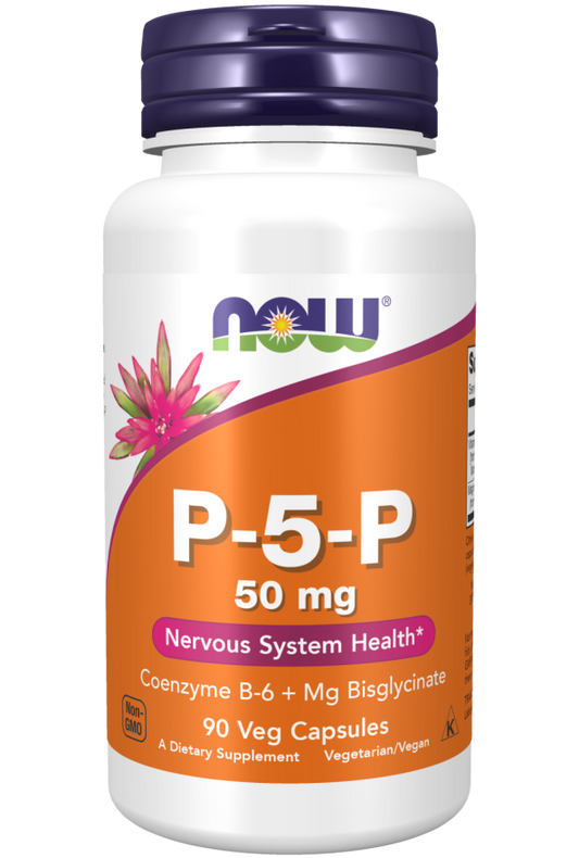NOW P5P 50mg Vcaps 90's (Pyridoxal 5 Phospate)