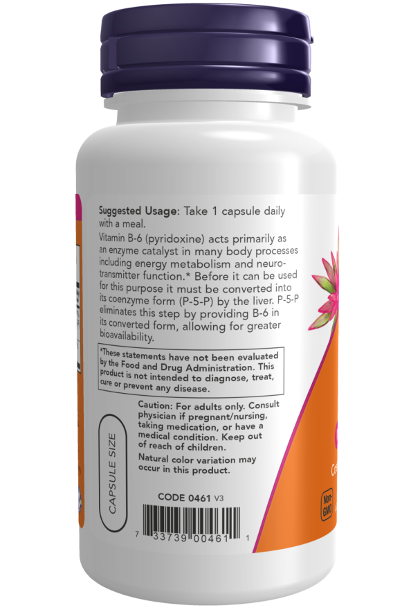 NOW P5P 50mg Vcaps 90's (Pyridoxal 5 Phospate)