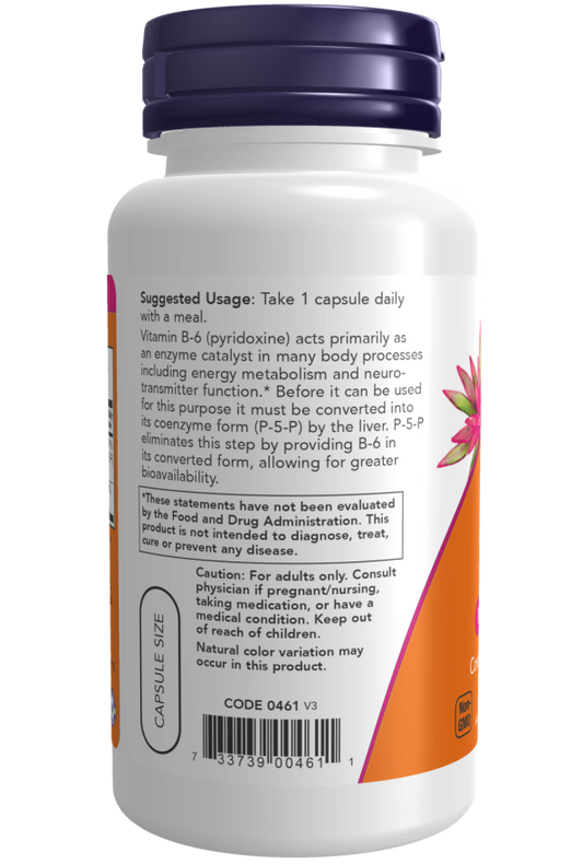 NOW P5P 50mg Vcaps 90's (Pyridoxal 5 Phospate)