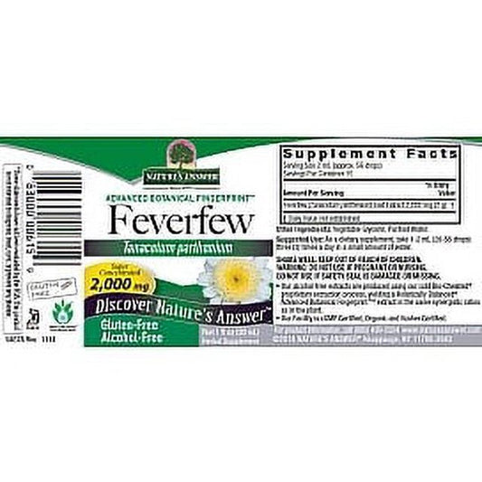 Nature's Answer Feverfew Extract 30ml