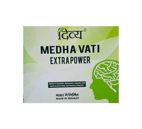 Patanjali Divya Medha Vati Extra Power Tablets -120’s-Enhances cognitive function and memory-Supports mental clarity and focus