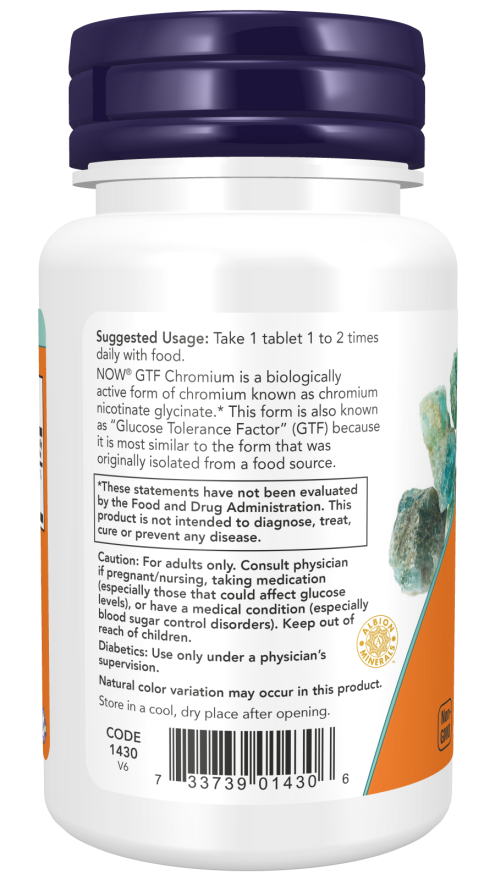 NOW GTF Chromium 200mcg 100s