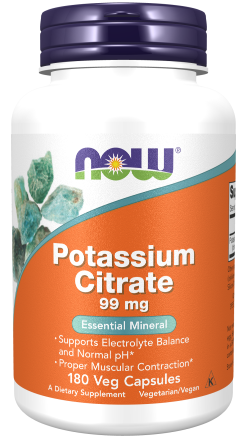 NOW Potassium Citrate 99mg Vcaps 180's