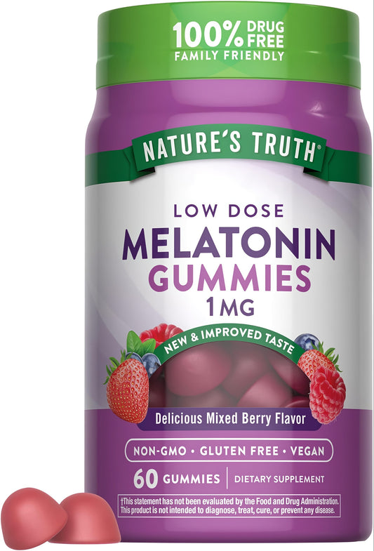 Nature's Truth Melatonin 5mg vegan gummies 60s