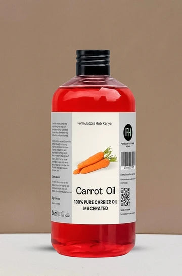 Formulators Hub Kenya – Carrot Oil 100ML-radiant-looking skin, improved moisture, skin conditioning and healthy-looking hair.