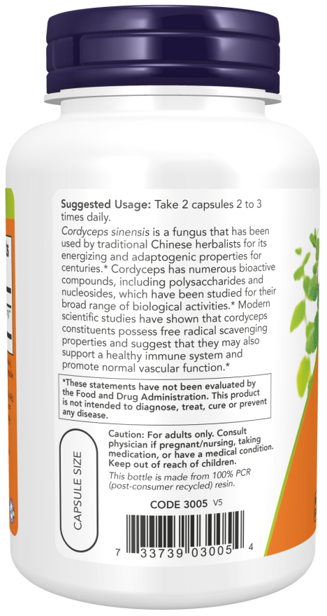 NOW Cordyceps 750mg 90s